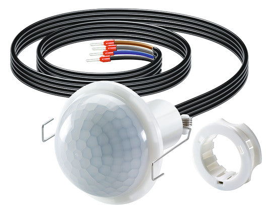 ESYLUX Präsenzmelder 0-360° UP opal IP55 Compact MINI PD-C 360i/12 mini Präsenzme