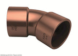 Bogen 45 Grad K5041 1-3/8" löt i/i K65 (Kupferlegierung)