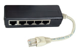 ISDN 5-fach Adapter, RJ45 Stecker / 5 x RJ45 Buchse, terminiert Stück