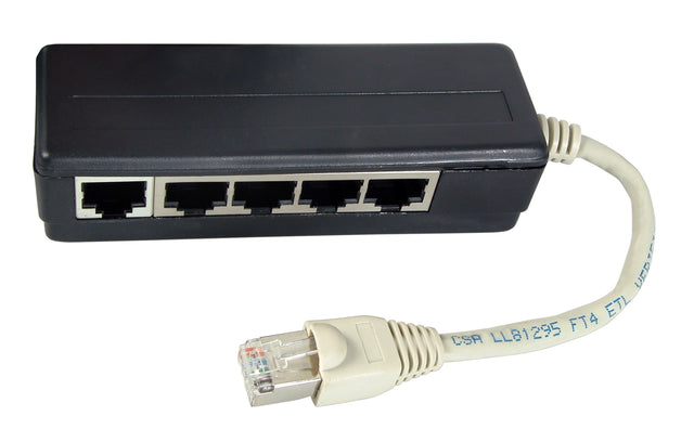 ISDN 5-fach Adapter, RJ45 Stecker / 5 x RJ45 Buchse, terminiert Stück
