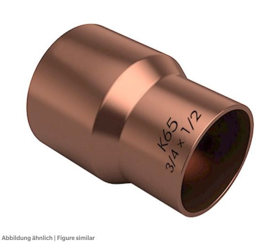 Reduziernippel K5243 3/4"a x 3/8" löt K65 (Kupferlegierung)