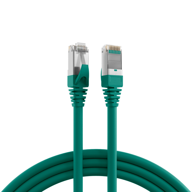 RJ45 Patchkabel Cat.5e SF/UTP PUR RAL6018 grün 30m Stück