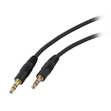 Audio Anschlusskabel, Klinke 3,5mm Stereo, 10 Meter, schwarz Stück