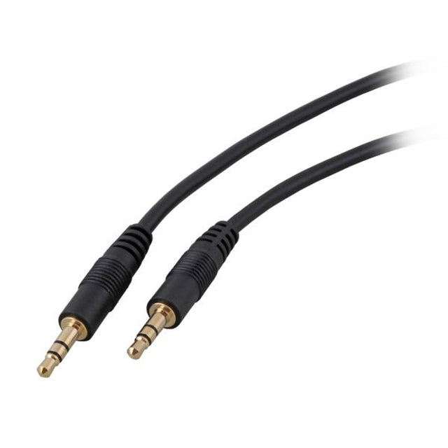 Audio Anschlusskabel, Klinke 3,5mm Stereo, 10 Meter, schwarz Stück
