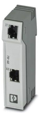 PHOENIX Patchpanel 2Ports Hutschiene PP-RJ-RJ 1Ports Cat5E 101,3x23,8x50mm