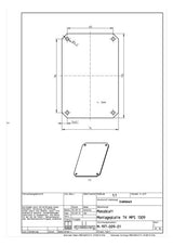 SPELSBERG Montageplatte Verteiler ST TK MPS-1309 lack 74x110mm Lochung