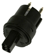 GOSSEN-METRA Messgeräte-Adapter sw PVC PRO-Schutzkontakt CAT.III