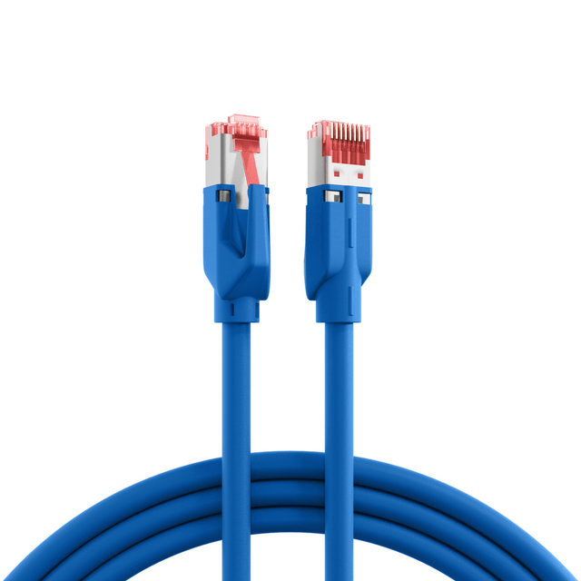 RJ45 Patchkabel Cat.6A S/FTP LSZH Draka UC900 TM21 blau 0,25m Stück