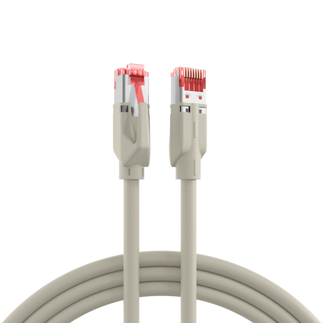 RJ45 Patchkabel Cat.6A S/FTP LSZH Dätwyler 7702 TM21 grau 30m Stück