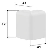 GGK Außeneck SL-K 50mm Kst 90° aws HFT SL 20x50-AE RAL9010