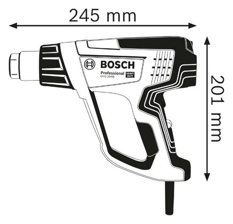 BOSCH-EW Heißluftgebläse 2300W 50-650°C Professional GHG 23-66 m.Regelung