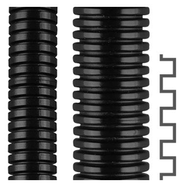 FLEXA Wellschlauch Kunstst. PG9 0261.202.010, schwarz ROHRFLEX-PA6-9