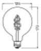LEDVANCE LED-Kugellampe FM E27 4,5W rgbw SMART+ Filament Globe RGBW 30 4.5 W 2700
