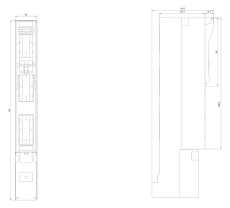 SIEMENS Sicherungsleiste NH00 3p 160A 3NJ4103-3BF12 Abst.100mm Schraub
