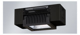 NORKA LED-Anbaustrahler 49W Konv 2LEDs URANUS 077, PC (bruchsicher) glaskl sw