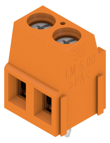 WEIDMÜLLER Printklemme 2f 1re or RM=5,08 LM 5.08/02/90 3.5SN OR BX Schraub/Löt
