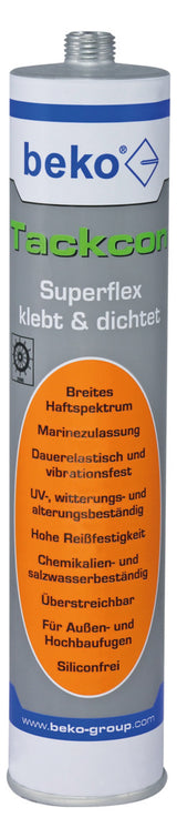 beko Tackcon Klebstoff flexibel, schwarz 310 ml Kartusche | 240 310 2
