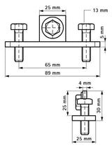 Walraven Klemmflansch ev 25x89x30 - für RapidRail | 6613820
