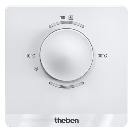THEBEN Raumtemperaturregler AP KNX ws LUXORliving R718 glz Bedienelement LED