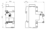 SIEMENS Fernantrieb 270V 2TE 5ST3054 FI/LS+Leitungsschutzschalt