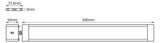 LEDVANCE LED-Anbauleuchte 10W 3000K ws Cabinet LED Slim Sensor 500mm 470lm