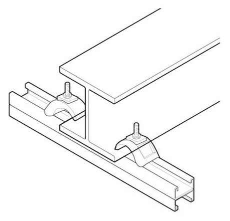 WALRAVEN Trägerklemmset Strut 41x21D fverz. 41x110x400 bis Flanschstärke 35mm