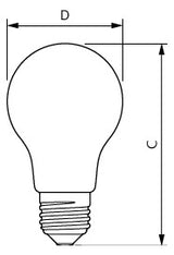 PHILIPS-LM LED-Lampe FM E27 A60 10,5W ws CorePro LEDBulbND10.5-100W E27A60 8 2700