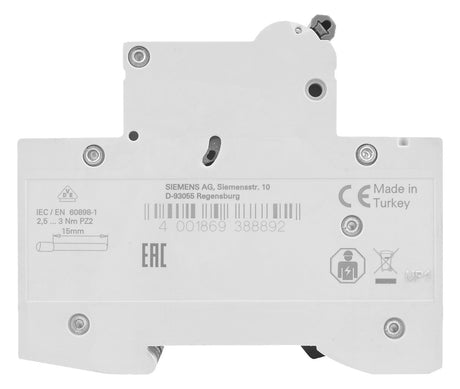 SIEMENS Leitungsschutzschalter UC B 32A 5SL6332-6 3p 400V 3TE 50Hz IP20