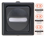KOPP Wipptaster-Modul anth 1S AP IP44 BLUEELECTRIC 560815003 m.Bel