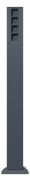 GIRA Steckdosensäule Metall anth 4dos Gira Energiesäule 135428 1400x142x75mm