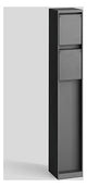 BEGA Steckdosensäule Metall graphit IP44 70706 2Steckd 500x75x75mm