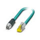 PHOENIX Patchkabel Cat6A S/FTP IP20 1m NBC-M12MSX/ 1,0-94F/R4AC bl RJ45 M12