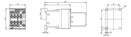 SIEMENS Leistungsschütz 3kW 3S 24VDC 7A 3RT2015-1BB44-3MA0 2S+2Ö/Hilf REG