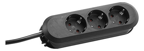 BACHMANN Steckdosenleiste 3f sw 1,5m 35° 388.170 IP20 1,5qmm