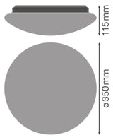 LEDVANCE LED-Sensorleuchte 18W 3000K ws SURFACE CIRCULAR SF CIRC 350 SEN V 18W 8