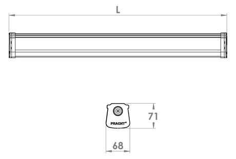 PRACHT LED-Feuchtraumleuchte 38W 4000K KATLA BL 5231014B-KATLA_BL 5400lm ws