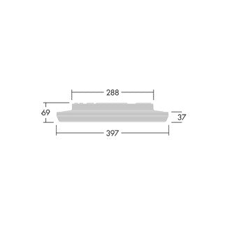 THORN LED-Anbauleuchte 17,6W 3000K ws NOVS M 2500-830 DI HFI WH 2300lm Konv