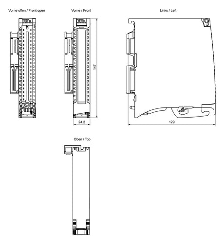 SIEMENS SPS-Digitales E/A-Modul 16Ausg 6ES7522-1BH10-0AA0 0,5A DC 20,4-28,8V