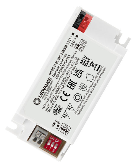 LEDVANCE LED-Trafo 20W 150-500mA 20-42V DR DS-P -20/220-240/500 IP20 Kstgeh dyn
