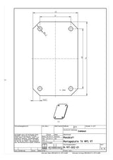 SPELSBERG Montageplatte Verteiler ST TK MPS-97 lack 45x74mm Lochung