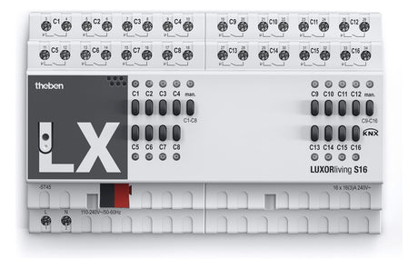 THEBEN Schaltaktor KNX REG 8TE 16f 16A LUXORliving S16 2000W 110-230V