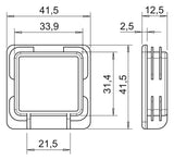 BETTERMANN Endkappe Kst C-Profil or MS4141 EK 12,5x41,5mm