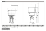 Honeywell Ventilantrieb B1N, Hub 20 mm Stellkraft 600 N, Stellzeit 1,0 min. | ML7420A6009