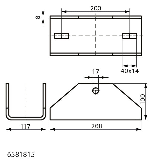 Walraven Gelenkverbinder Maxx BP100H für MX100 268 x 117 feuerverzinkt | 6581815