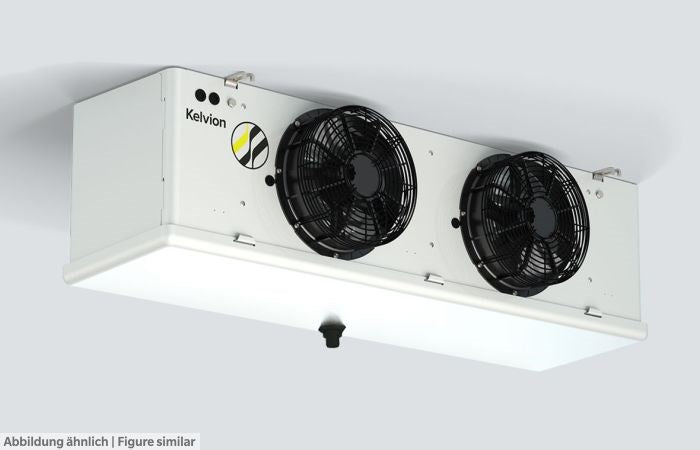 Luftkühler kubisch Kelvion KSC-231-2RN ohne El. Abtauung, LA 4mm, 1 Ventilator