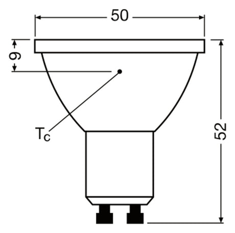 LEDVANCE LED-Reflektorlampe GU10 PAR16 F LED PAR16 80 60° DIM P 7W 927 GU10 PAR16