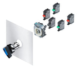 SIEMENS Wahlschalter 2stuf rast Knebel 3SU1100-2BF60-1BA0  22mm IP67K 1S
