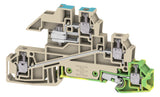 WEIDMÜLLER Installationsklemme 24A 3pot WDL 2.5/S/NT/L/PE 0,5-4qmm bg Schraub