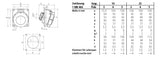 MENNEKES CEE-Anbausteckdose 5p 16A 6h 3485 400V/rt IP67 schraubl.Kl abgew Kst