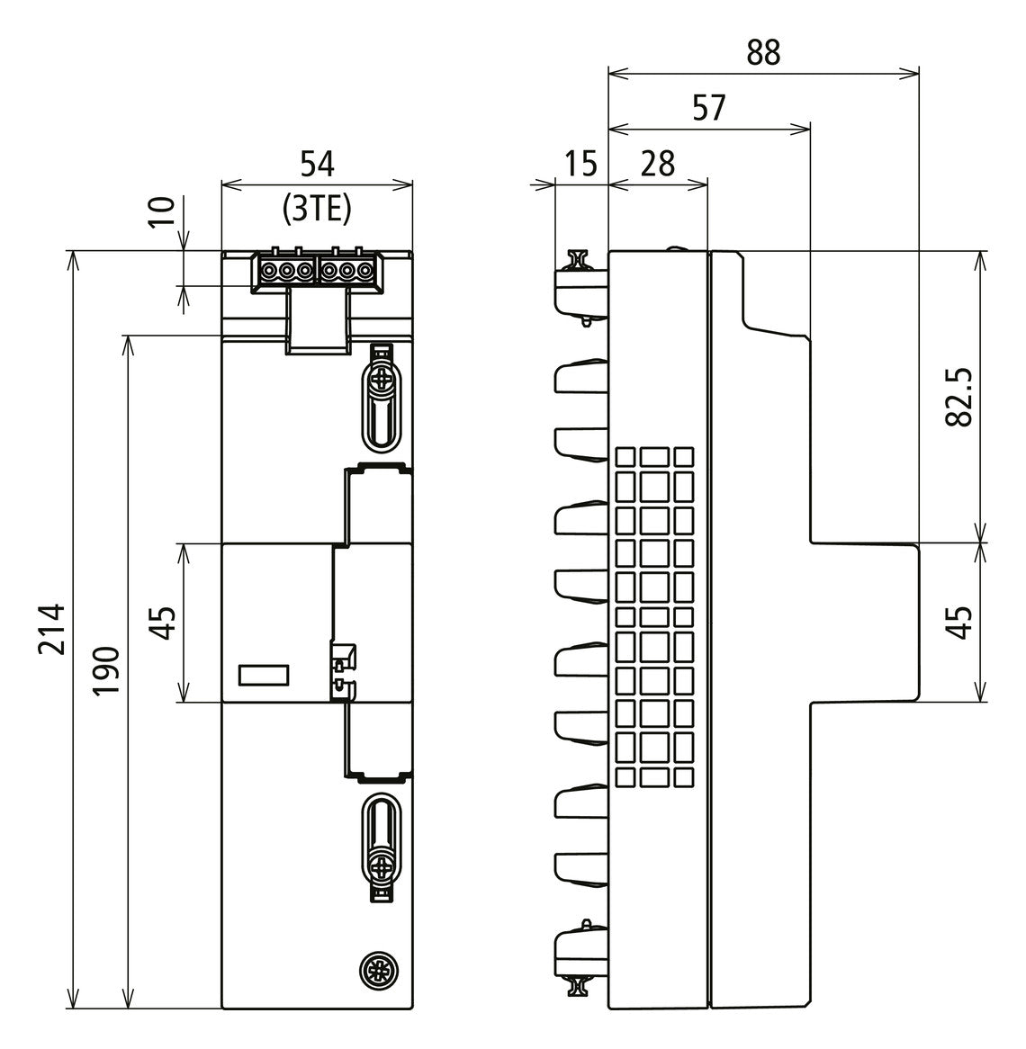 DEHN SE Kombi-Ableiter Sammelsch 4p 1TE DSH ZP B2 LSG TT 255 230VAC 1,5kV